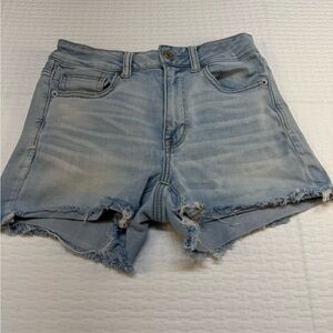 American Eagle Casual Light Blue Denim Jean Shorts